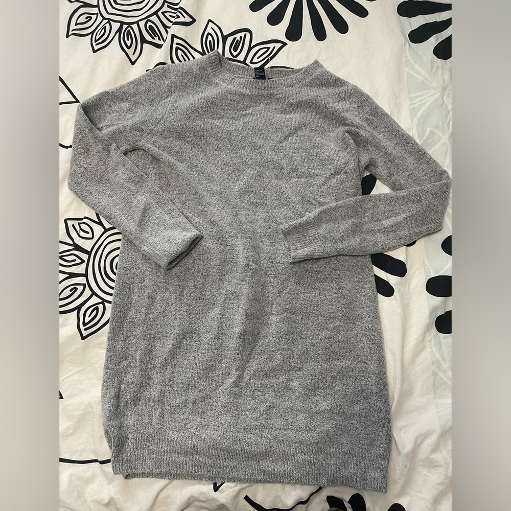 Forever 21 grey knit sweater dress